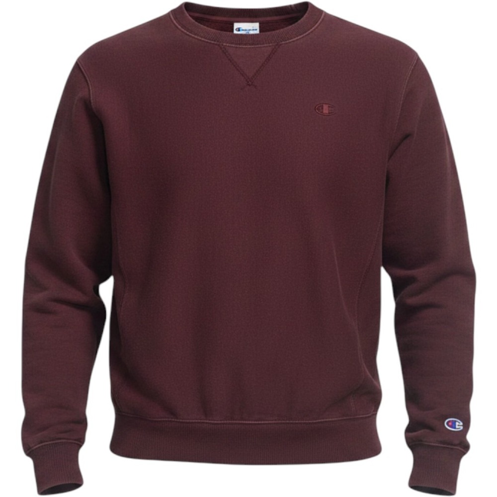 Champion Men's‎ Burgundy Fleece Crewneck Sweatshirt With C Logo Sz-M